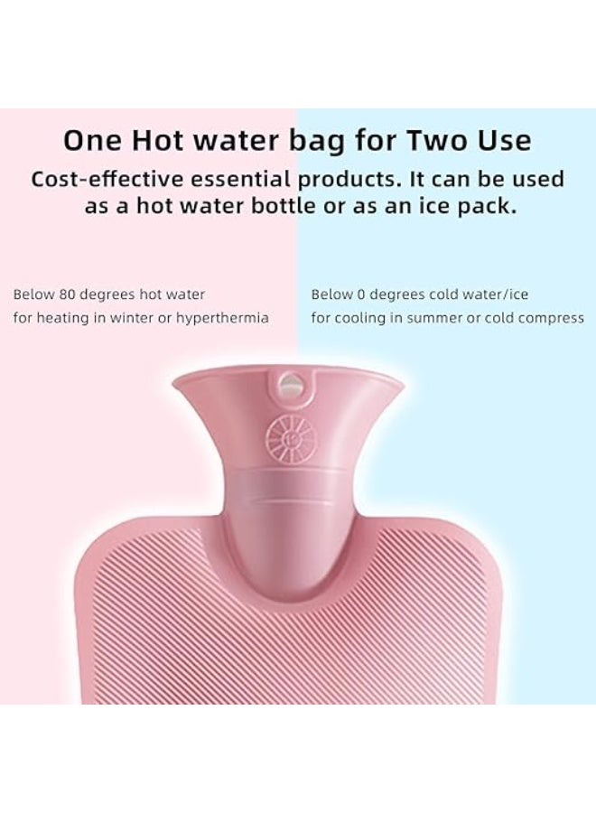 قربة الماء الساخن مع غطاء ناعم - لعلاج التشنجات وتخفيف آلام الرقبة والأكتاف - Image 3